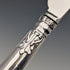 Circa 1829 British antique pure silver dessert cutlery pair by Aaron Hadfield